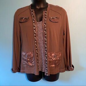 Basler black label  embellished‎ open cardigan
